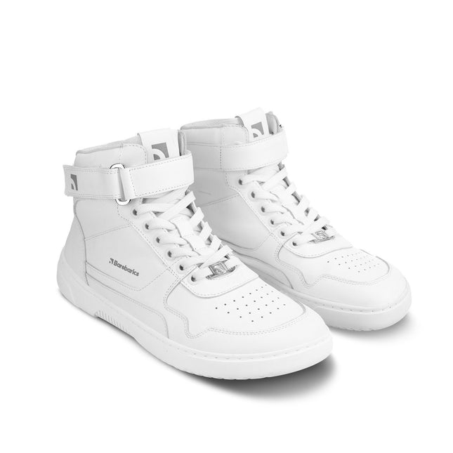 Barebarics Zing High Top All White Leather