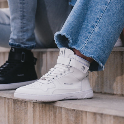 Barebarics Zing High Top All White Leather