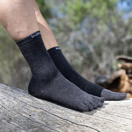 Injinji Liner Crew Merino Wool Slate