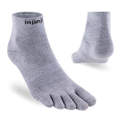 Injinji Liner Mini-Crew Coolmax Grey