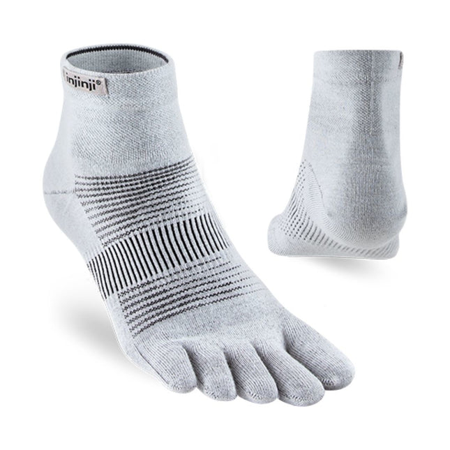 Injinji Run Lightweight Mini-Crew Coolmax Gray