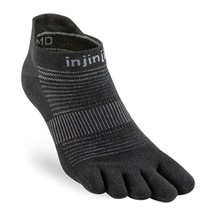 Injinji Run Lightweight No-Show Coolmax Black