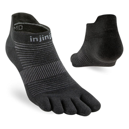 Injinji Run Lightweight No-Show Coolmax Black