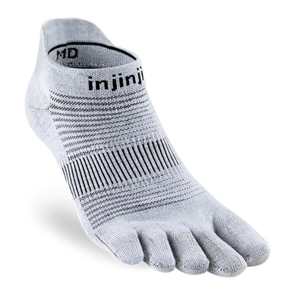 Injinji Run Lightweight No-Show Coolmax Gray