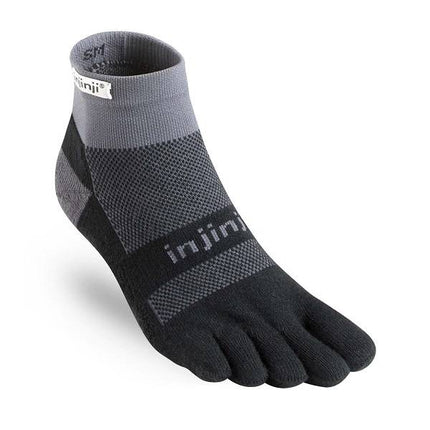 Injinji Run Midweight Mini-Crew Xtralife - Black/Grey