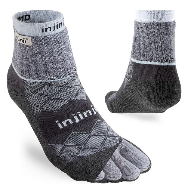 Injinji Women's Liner+Runner Mini-Crew - Gray