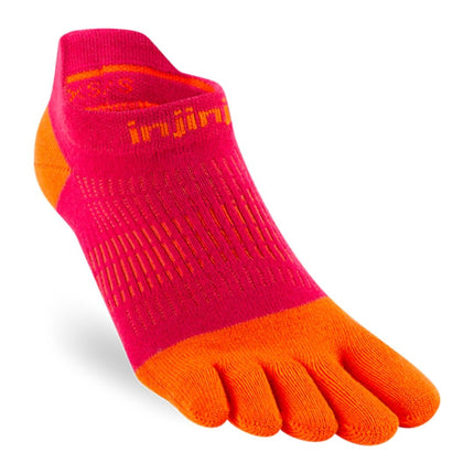 Injinji Women's Run Lightweight No-Show Coolmax Chili