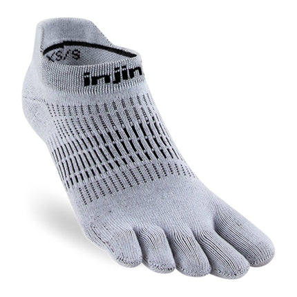 Injinji Women's Run Lightweight No-Show Coolmax Gray