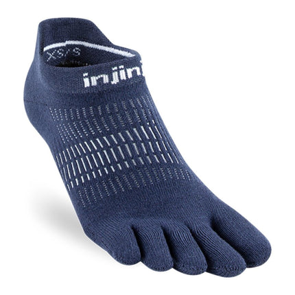 Injinji Women's Run Lightweight No-Show Coolmax Navy