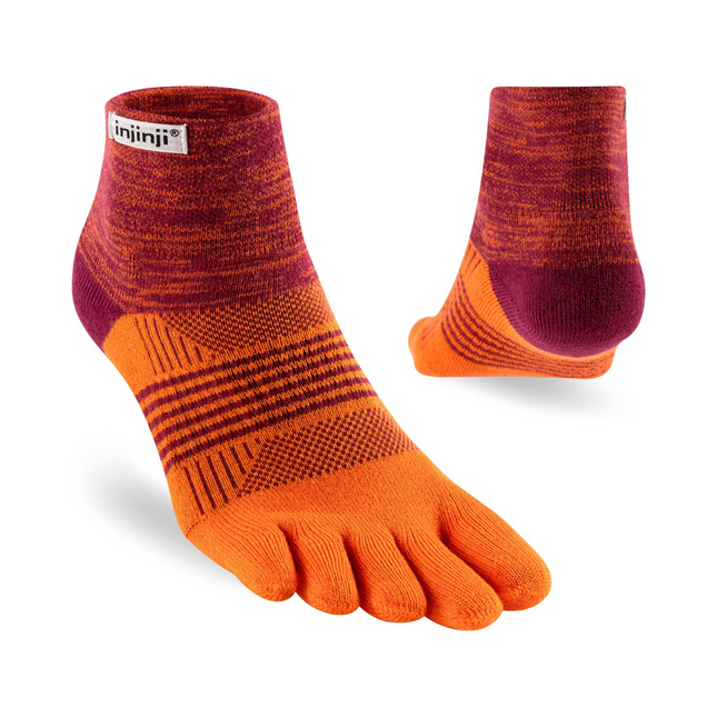 Injinji Women's Trail Midweight Mini-Crew Flame