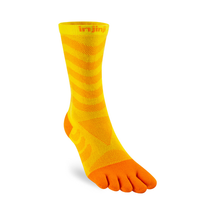 Injinji Women's Ultra Run Crew Sunflower