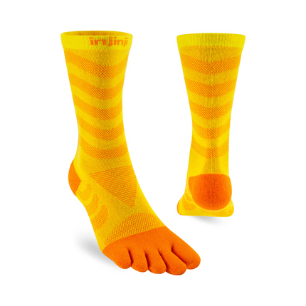 Injinji Women's Ultra Run Crew Sunflower