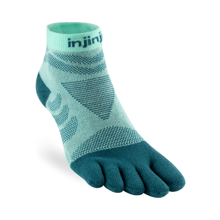 Injinji Women's Ultra Run Mini-Crew Glacier