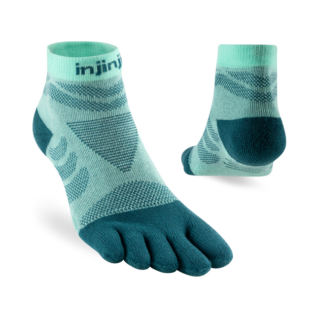 Injinji Women's Ultra Run Mini-Crew Glacier