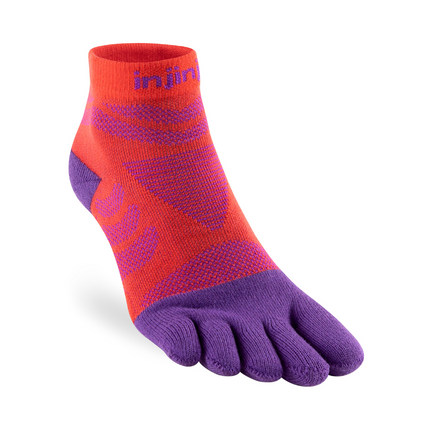 Injinji Women's Ultra Run Mini-Crew Razzmatazz