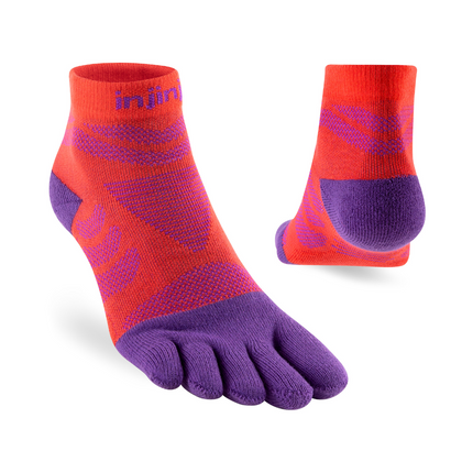 Injinji Women's Ultra Run Mini-Crew Razzmatazz