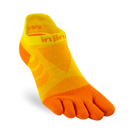 Injinji Women's Ultra Run No-Show Sunflower