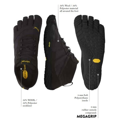 Vibram Fivefingers V-Trek black/black - mannen