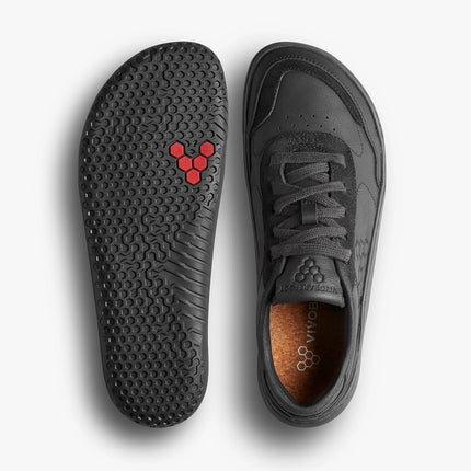 Vivobarefoot Gobi Sneaker Leather Obsidian Vrouwen