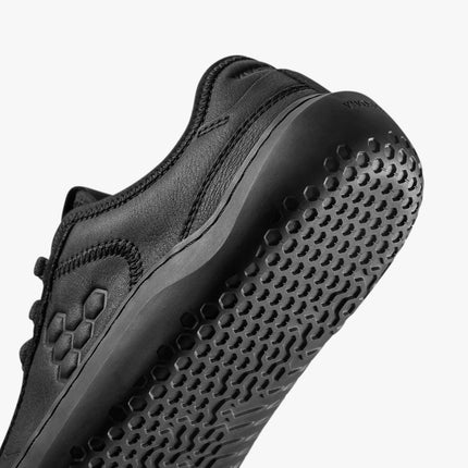 Vivobarefoot Gobi Sneaker Leather Obsidian Vrouwen