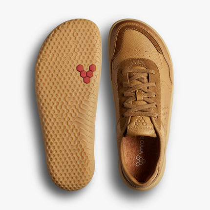 Vivobarefoot Gobi Sneaker Leather Tan Mannen