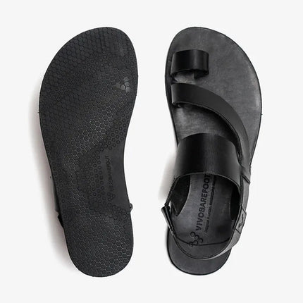 Vivobarefoot Opanka Sandal Obsidian - vrouwen