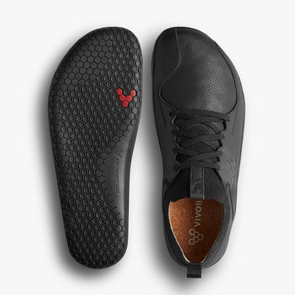 Vivobarefoot Primus Asana Leather Obsidian Mannen