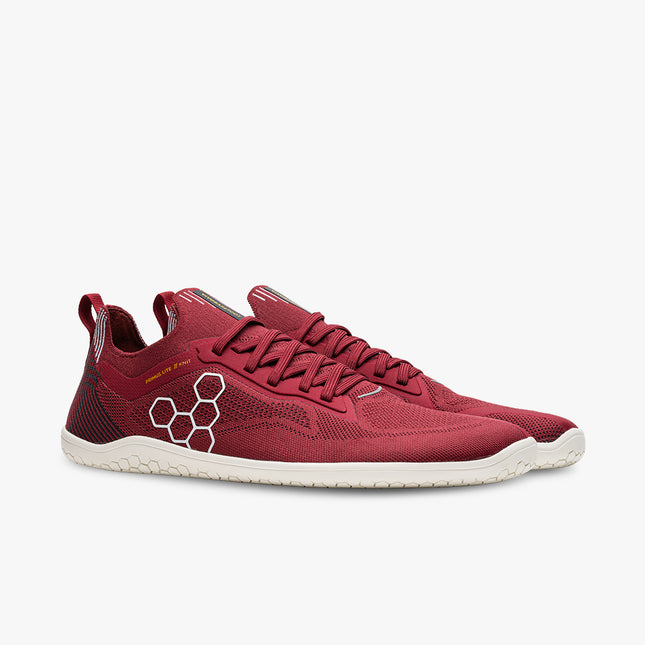 Vivobarefoot Primus Lite Knit Burgundy Mannen