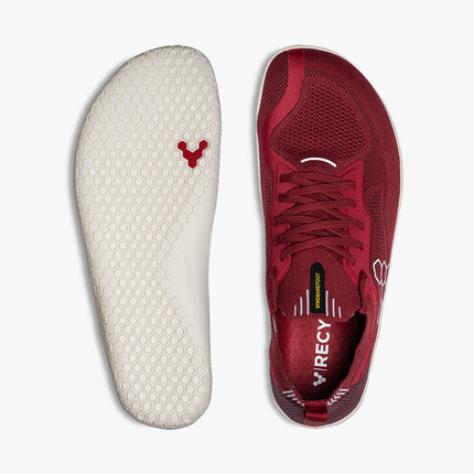 Vivobarefoot Primus Lite Knit Burgundy Mannen