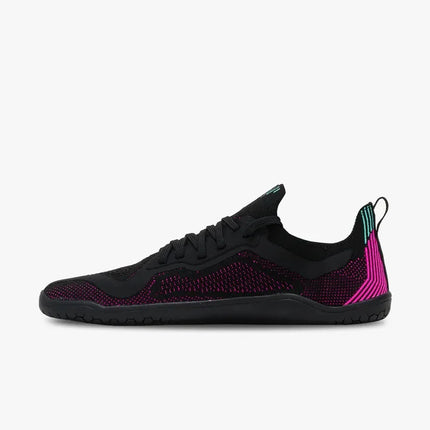 Vivobarefoot Primus Lite Knit Obsidian Vibrant Pink Vrouwen