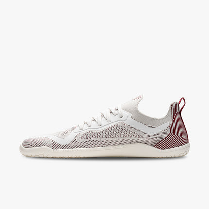 Vivobarefoot Primus Lite Knit Off White Burgundy Mannen