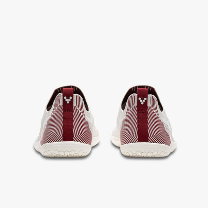 Vivobarefoot Primus Lite Knit Off White Burgundy Mannen