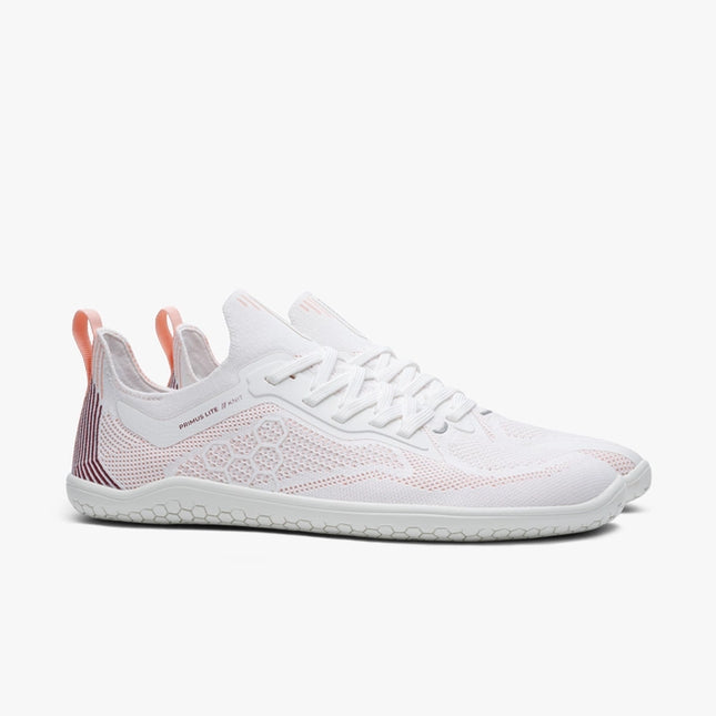 Vivobarefoot Primus Lite Knit White Peach Melba Vrouwen