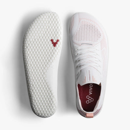 Vivobarefoot Primus Lite Knit White Peach Melba Vrouwen