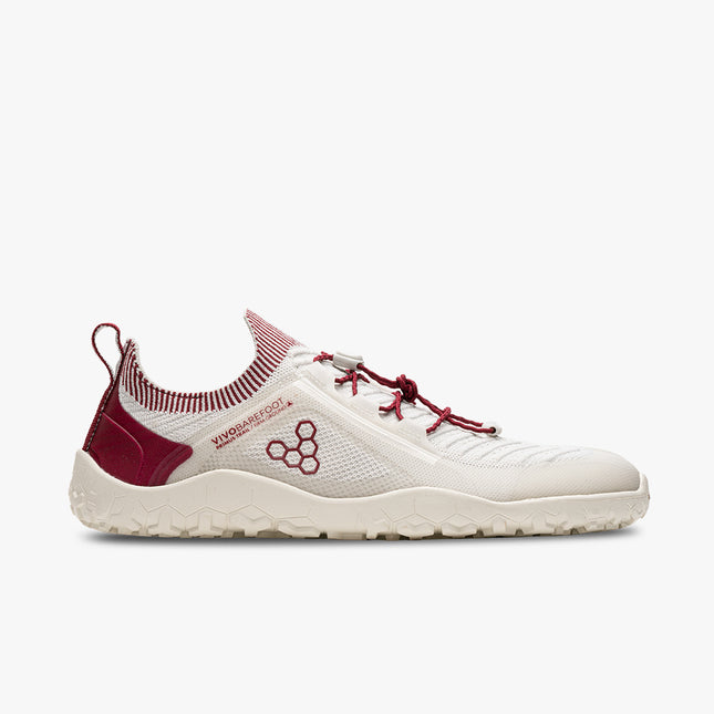 Vivobarefoot Primus Trail Knit Limestone Red Rumba Mannen