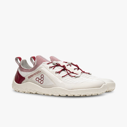 Vivobarefoot Primus Trail Knit Limestone Red Rumba Mannen