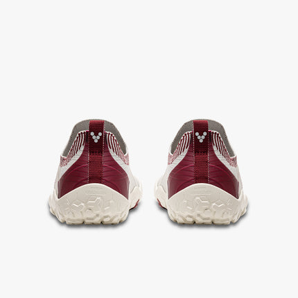 Vivobarefoot Primus Trail Knit Limestone Red Rumba Mannen