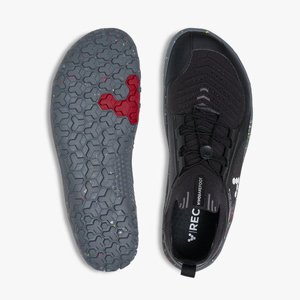 Vivobarefoot Primus Trail Knit Obsidian/Misty Rose Vrouwen