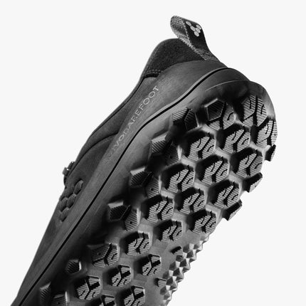 Vivobarefoot Tracker Leather Low Obsidian Mannen