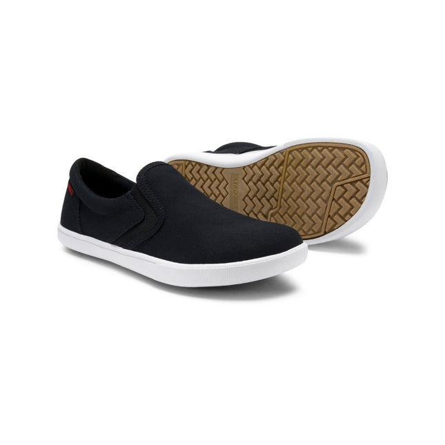 XeroShoes Dillon Canvas Slip-on Black Mannen