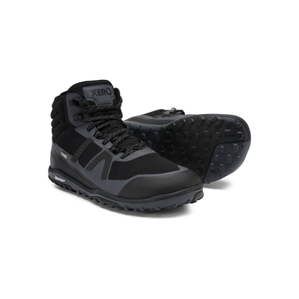 XeroShoes Scrambler Mid II WP Black Asphalt Mannen